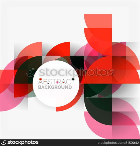 Modern geometrical abstract background circles. Modern geometrical abstract background - circles. Business or technology presentation design template, brochure or flyer pattern, or geometric web banner