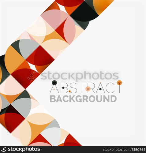 Modern geometrical abstract background circles. Modern geometrical abstract background - circles. Business or technology presentation design template, brochure or flyer pattern, or geometric web banner