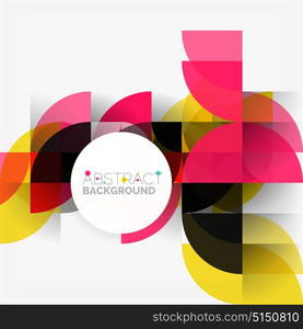 Modern geometrical abstract background circles. Modern geometrical abstract background - circles. Business or technology presentation design template, brochure or flyer pattern, or geometric web banner