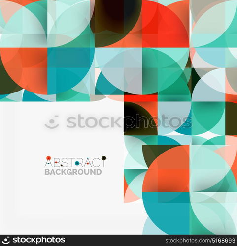 Modern geometrical abstract background circles. Modern geometrical abstract background - circles. Business or technology presentation design template, brochure or flyer pattern, or geometric web banner