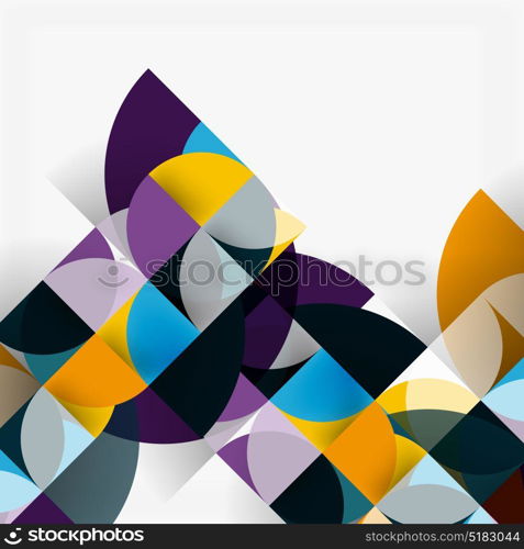 Modern geometrical abstract background circles. Modern geometrical abstract background - circles. Business or technology presentation design template, brochure or flyer pattern, or geometric web banner