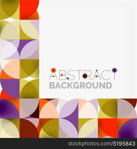 Modern geometrical abstract background circles. Modern geometrical abstract background - circles. Business or technology presentation design template, brochure or flyer pattern, or geometric web banner