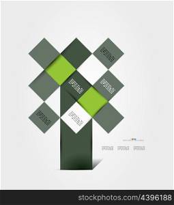 Modern geometrical abstract vector template