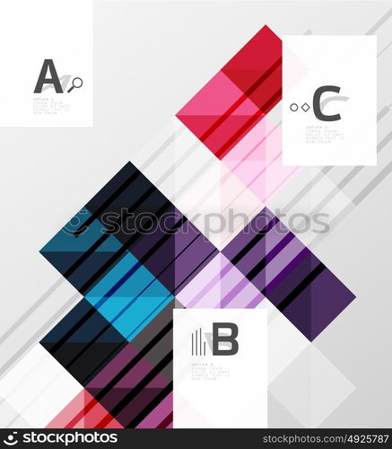 Modern geometrical square banner, minimalistic abstract background. Modern geometrical square banner, minimalistic abstract background with sample letter option infographics