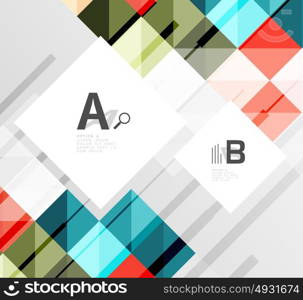 Modern geometrical square banner, minimalistic abstract background. Modern geometrical square banner, minimalistic abstract background with sample letter option infographics