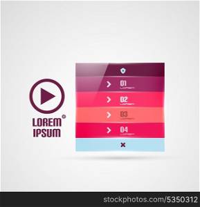 Modern geometrical stripes infographics template