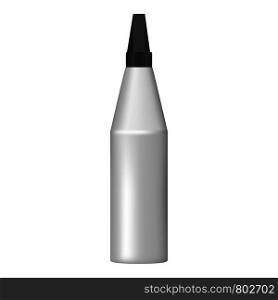 Modern glue bottle icon. Realistic illustration of modern glue bottle vector icon for web design isolated on white background. Modern glue bottle icon, realistic style