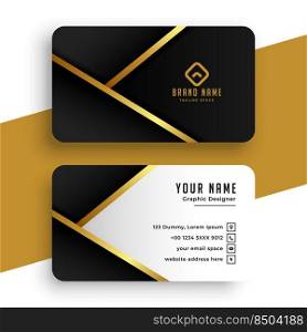 modern golden business card design