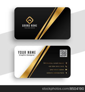 modern golden business card template design