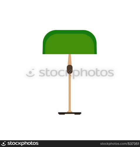 Modern green lamp electric night design vector icon. Technology symbol interior illumination equipment power furniture