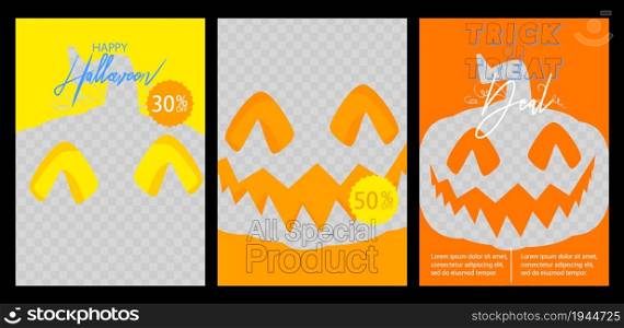 Modern Halloween Sale design for poster templates. Annual report, presentations, leaflet, book, sale poster, flyer, brochure, cover design. Corporate advertising graphic design.