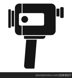 Modern handle camcorder icon simple vector. Movie camera. Video camcorder. Modern handle camcorder icon simple vector. Movie camera