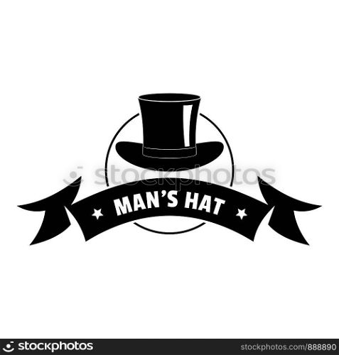 Modern hat logo. Simple illustration of modern hat vector logo for web. Modern hat logo, simple black style