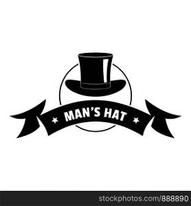 Modern hat logo. Simple illustration of modern hat vector logo for web. Modern hat logo, simple black style