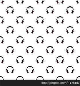 Modern headphones pattern seamless vector repeat for any web design. Modern headphones pattern seamless vector