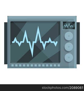 Modern heart monitor icon cartoon vector. Medical cardiac. Health rate. Modern heart monitor icon cartoon vector. Medical cardiac