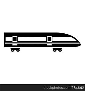 Modern high speed train icon. Simple illustration of high speed train vector icon for web design. Modern high speed train icon, simple style