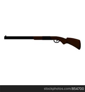 Modern hunting shotgun icon. Flat illustration of modern hunting shotgun vector icon for web design. Modern hunting shotgun icon, flat style