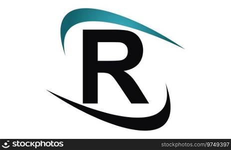Modern icon Solution Letter R