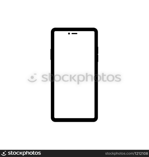 Modern illustration with mobile phone. Smartphone icon vector,