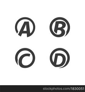 Modern Initial letter alphabet font logo vector design