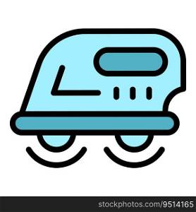 Modern iron icon outline vector. Electric house. Cloth steam color flat. Modern iron icon vector flat