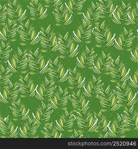 Modern jungle leaf seamless pattern. Tropical pattern, palm leaves seamless. Exotic plant backdrop. Botanical floral background. Design for fabric, textile, wrapping, cover. Vector illustration. Modern jungle leaf seamless pattern. Tropical pattern, palm leaves seamless. Exotic plant backdrop.