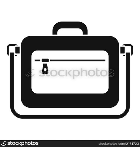 Modern laptop bag icon simple vector. Backpack case. Strap bag. Modern laptop bag icon simple vector. Backpack case