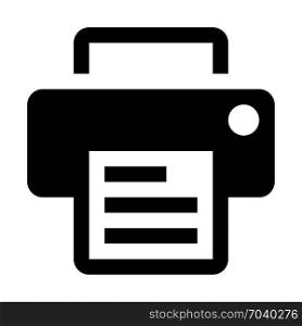 modern laser printer, icon on isolated background