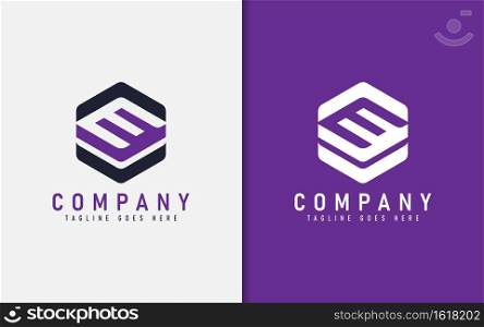 Modern Letter E Geometric Hexagon Logo Design. Usable For Business, Community, Foundation, Tech, Services Company. Vector Logo Design Illustration. Graphic Design Element.