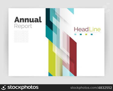 Modern line design, motion concept. Business annual report brochure template. Vector