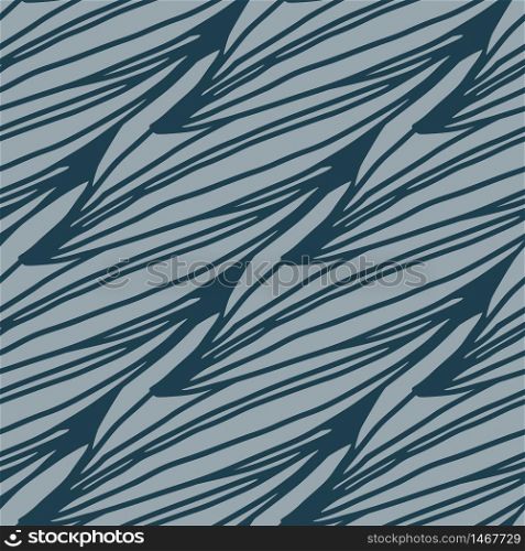 Modern linear leaves shape seamless pattern. Abstract line art floral wallpaper. Exotic leaf elements. Design for fabric, textile print, wrapping paper, cover. Retro style vector illustration.. Modern linear leaves shape seamless pattern. Abstract line art floral wallpaper. Exotic leaf elements.