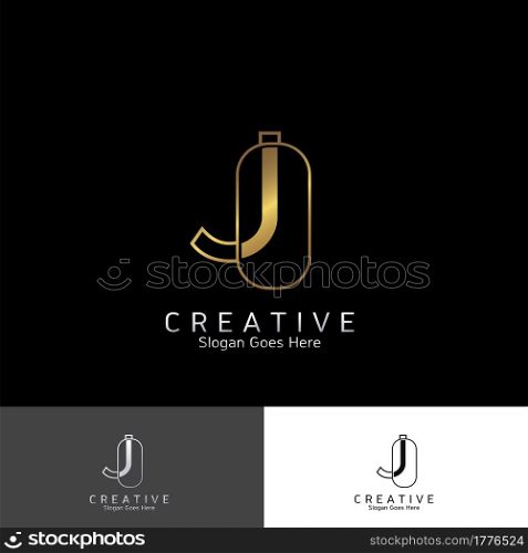 Modern Logo Letter J Vector Template Design for Brand Identity