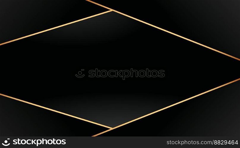 modern luxury abstract background with glowing golden line elements .Beautiful geometric shapes on an elegant blue gradient background. vector for design