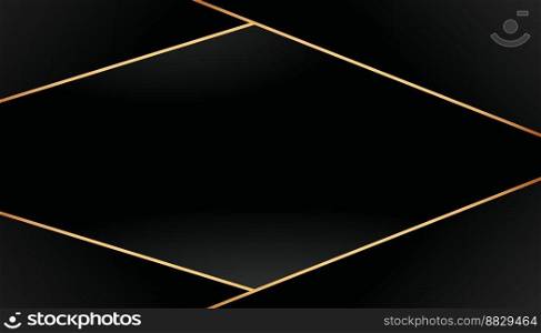 modern luxury abstract background with glowing golden line elements .Beautiful geometric shapes on an elegant blue gradient background. vector for design