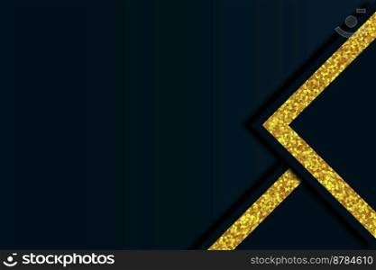 Modern luxury background vector overlap layer on dark and shadow black space with abstract style for design. Vector illustration. Texture with line golden Sparkles glitters dots