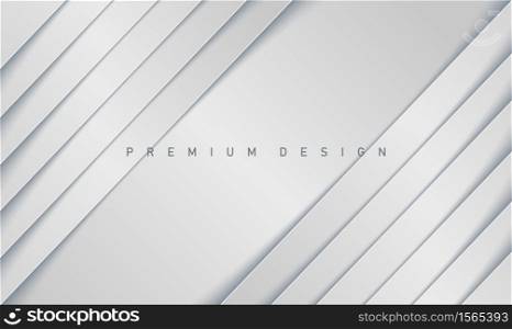 Modern luxury realistic gray paper background with diagonal stripes