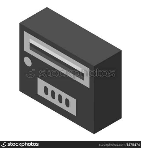 Modern mailbox icon. Isometric of modern mailbox vector icon for web design isolated on white background. Modern mailbox icon, isometric style