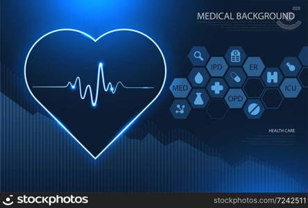 Modern medical technology and innovation concept. health care pattern medical innovation concept background design.