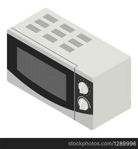 Modern microwave icon. Isometric of modern microwave vector icon for web design isolated on white background. Modern microwave icon, isometric style