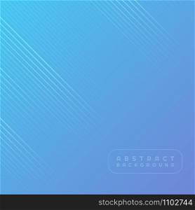 Modern minimal art background design blue color bright line wave flow transparent. vector illustration