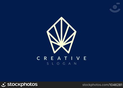 Modern Minimalist vector. Geometric shape logo. Hexagons and triangles, square icons and circle geometric logo icons vector illustration