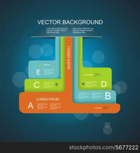 Modern minimalistic infographics banner. Vector illustration