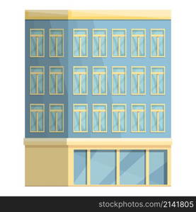 Modern multistory icon cartoon vector. Building apartment. City house. Modern multistory icon cartoon vector. Building apartment