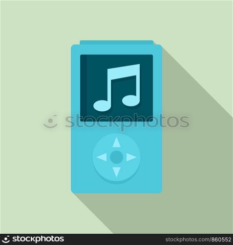 Modern music player icon. Flat illustration of modern music player vector icon for web design. Modern music player icon, flat style