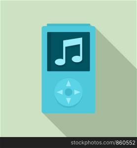 Modern music player icon. Flat illustration of modern music player vector icon for web design. Modern music player icon, flat style