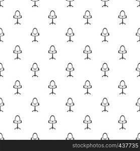 Modern office chair pattern seamless in simple style vector illustration. Modern office chair pattern vector
