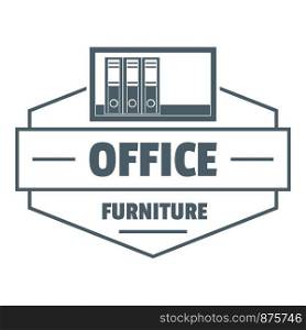 Modern office logo. Simple illustration of modern office vector logo for web. Modern office logo, simple gray style