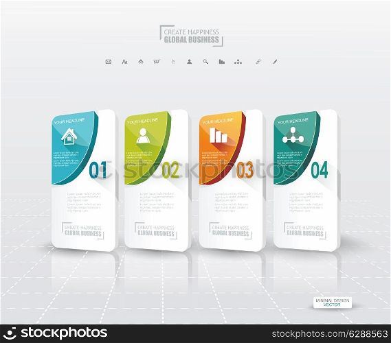 Modern options banner,can be used for workflow layout, infographics, number llines, web design.