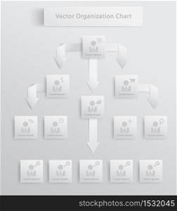 Modern organization chart business people, Vector illustration template design